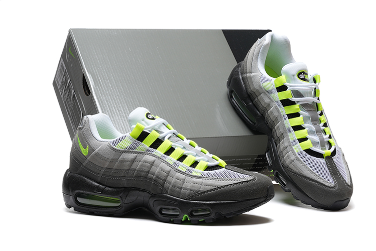 נעלי נייק NIKE AIR MAX 95 GRAY LEMON TURKIZ – תמונה 2