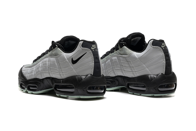 נעלי נייק NIKE AIR MAX 95 WHITE BLACK TURKIZ – תמונה 3