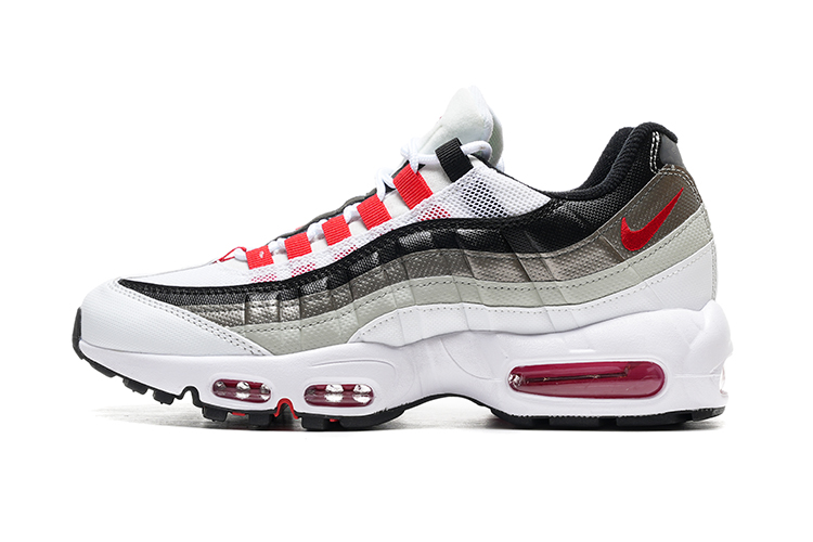 נעלי נייק NIKE AIR MAX 95 WHITE RED BLACK TURKIZ – תמונה 2