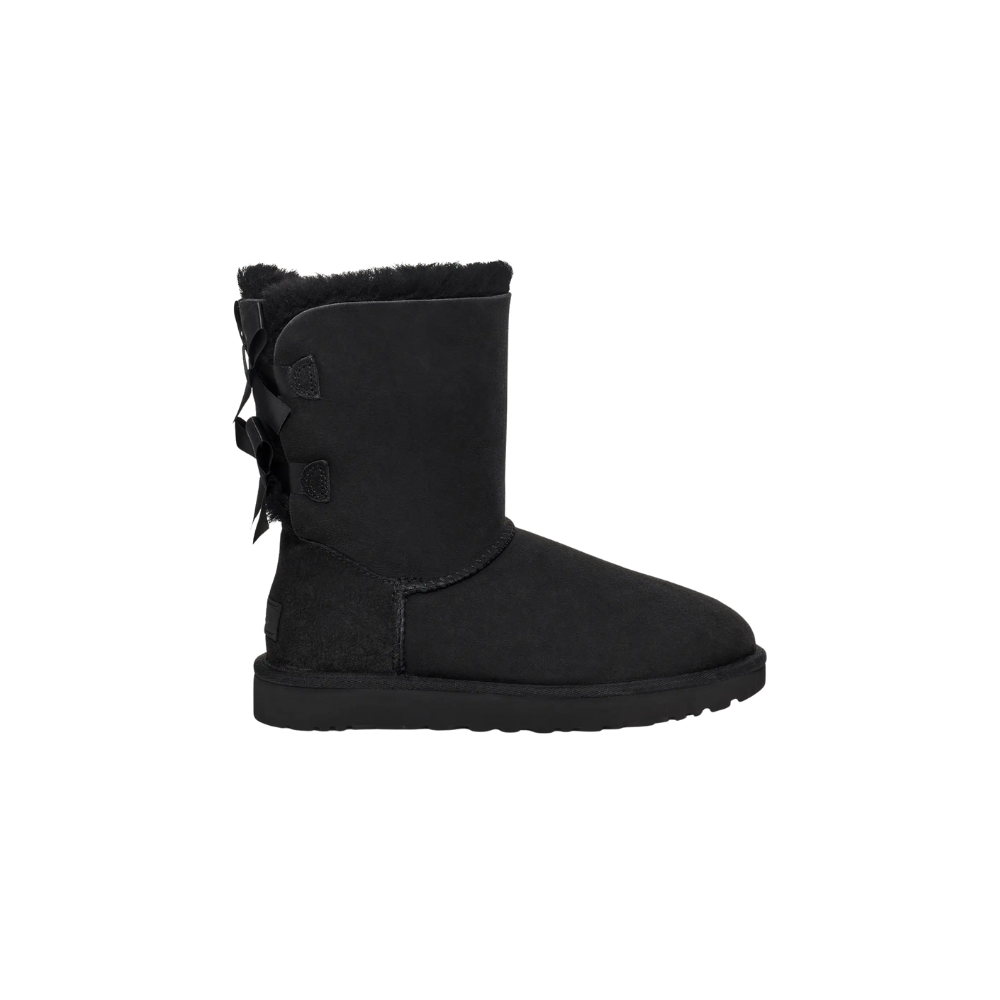 UGG Shearling Bow Boots – מגפי האג נשים עם סרטים אחוריים – תמונה 2