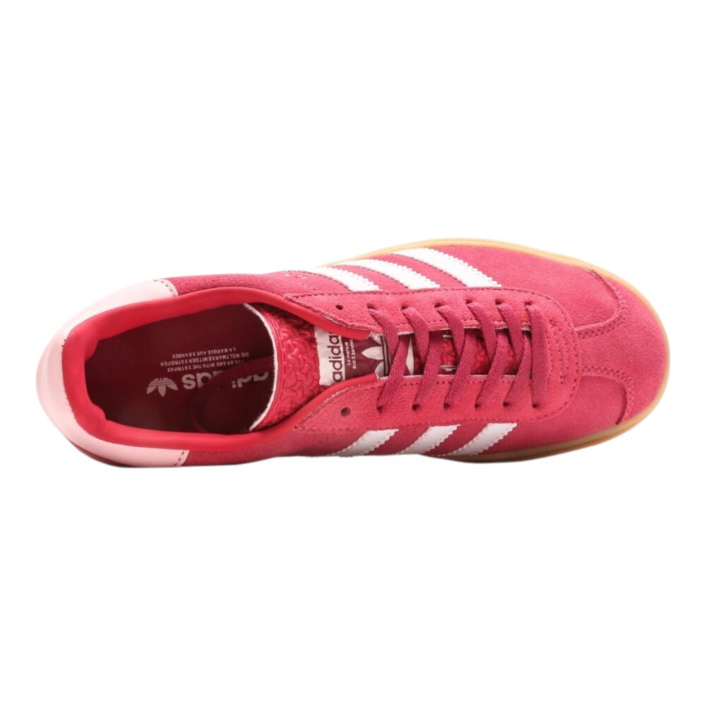 אדידס גאזל- ADIDAS GAZELLE BOLD SHOES White Red – תמונה 4