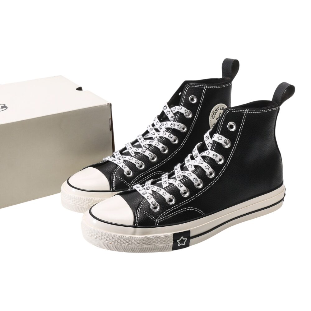נעלי קונברס-Converse CAT WHITE BLACK – תמונה 9